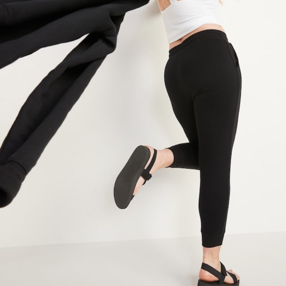 Mid-Rise Vintage Street Jogger Pants for Women